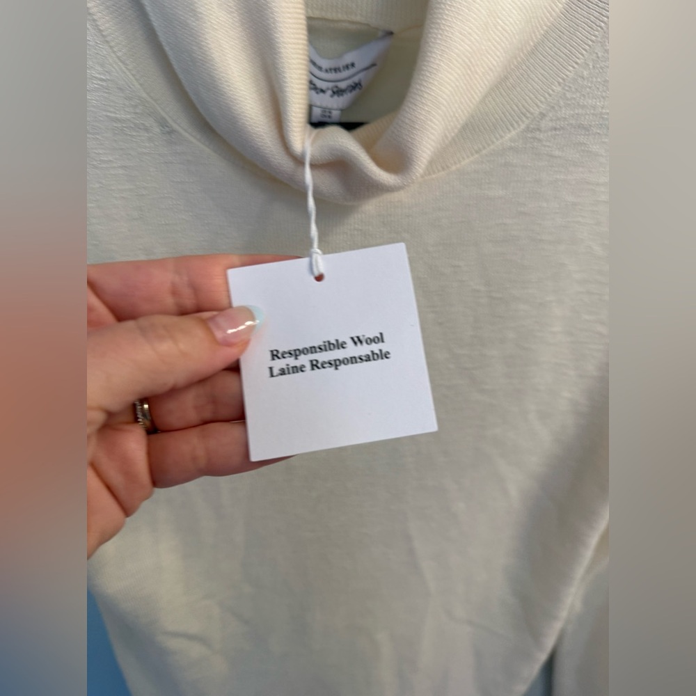 & other stories Cream Turtleneck wool Sweater nwt - Picture 3 of 7